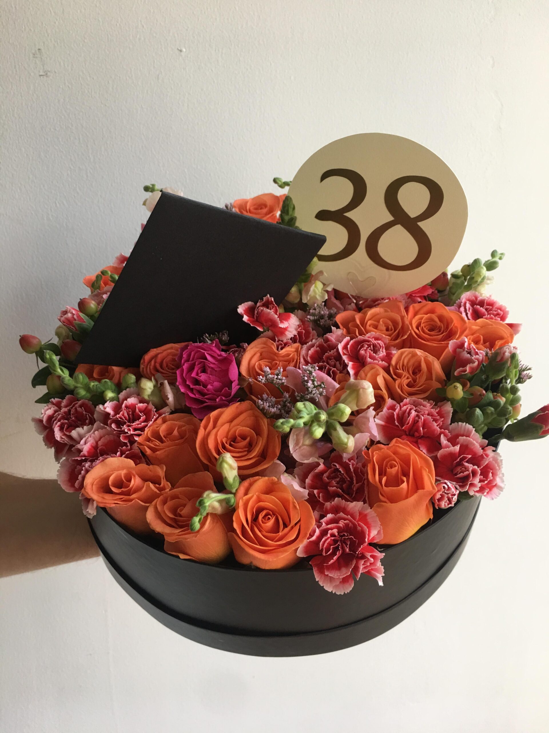 Caja redonda de 36 tallos - Imagen 2